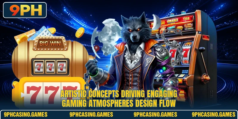 Artistic concepts driving engaging gaming atmospheres design flow