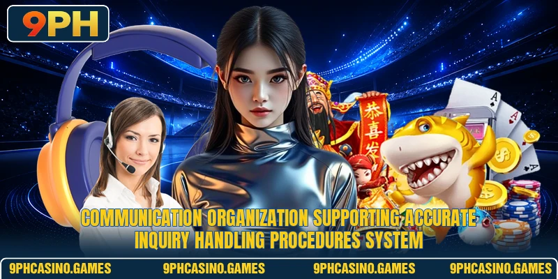 Communication organization supporting accurate inquiry handling procedures system