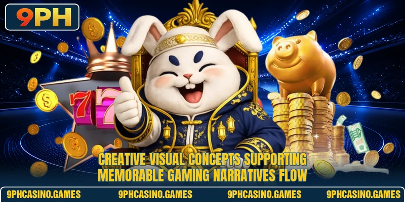Creative visual concepts supporting memorable gaming narratives flow