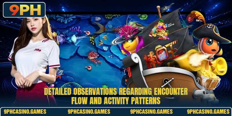 Detailed observations regarding encounter flow and activity patterns