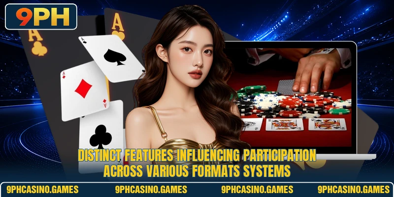 Distinct features influencing participation across various formats systems