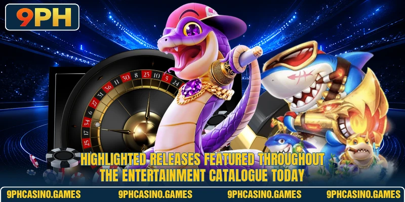 Highlighted releases featured throughout the entertainment catalogue today