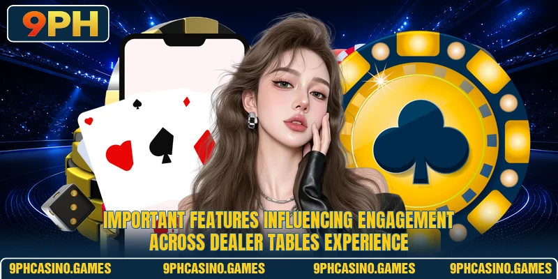 Important features influencing engagement across dealer tables experience