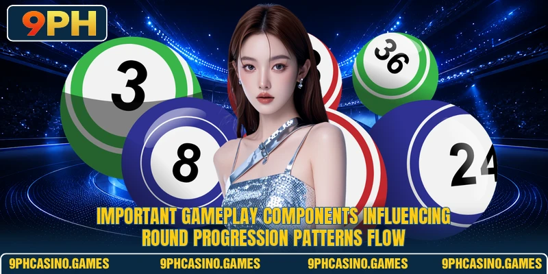 Important gameplay components influencing round progression patterns flow