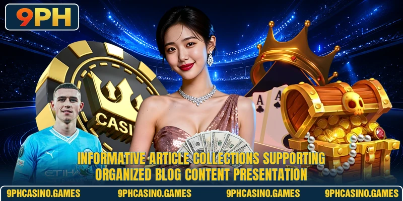 Informative article collections supporting organized Blog content presentation