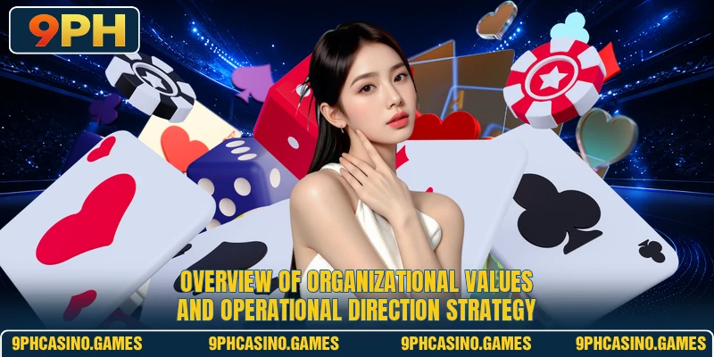 Overview of organizational values and operational direction strategy