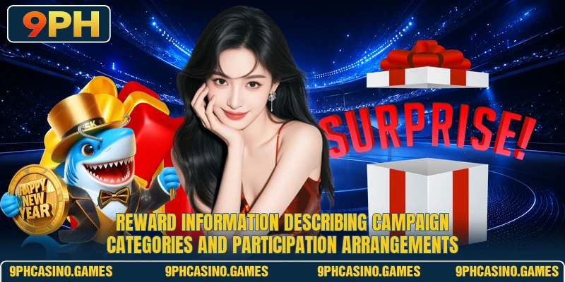 Reward information describing campaign categories and participation arrangements