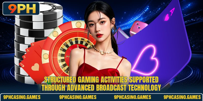 Structured gaming activities supported through advanced broadcast technology
