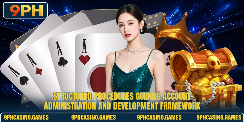 Structured procedures guiding account administration and development framework