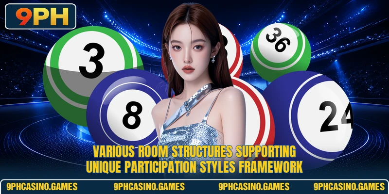 Various room structures supporting unique participation styles framework